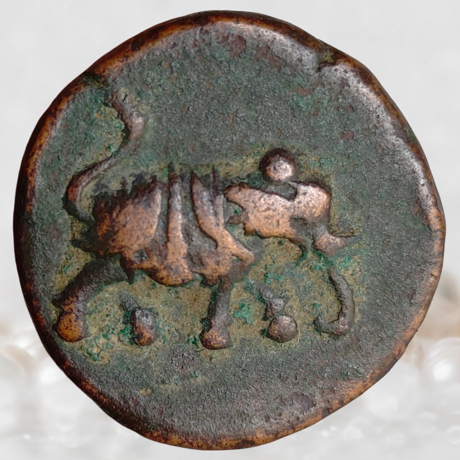 Haidar Ali (Father of Tipu Sultan) Kingdom of Mysore Copper 1 Paisa Coin Patan mint (1)