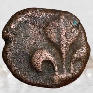 Indo-French Pondicherry King Louis XIV Bronze 1 Doudou Historical Coin of Colonial India