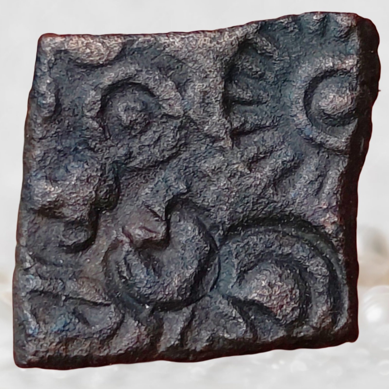 Mauryan Copper Uninscribed Punchmark Ancient Central India Ujjain & Vidisha Region 322 BCE -185 BCE Copper Coin (1)