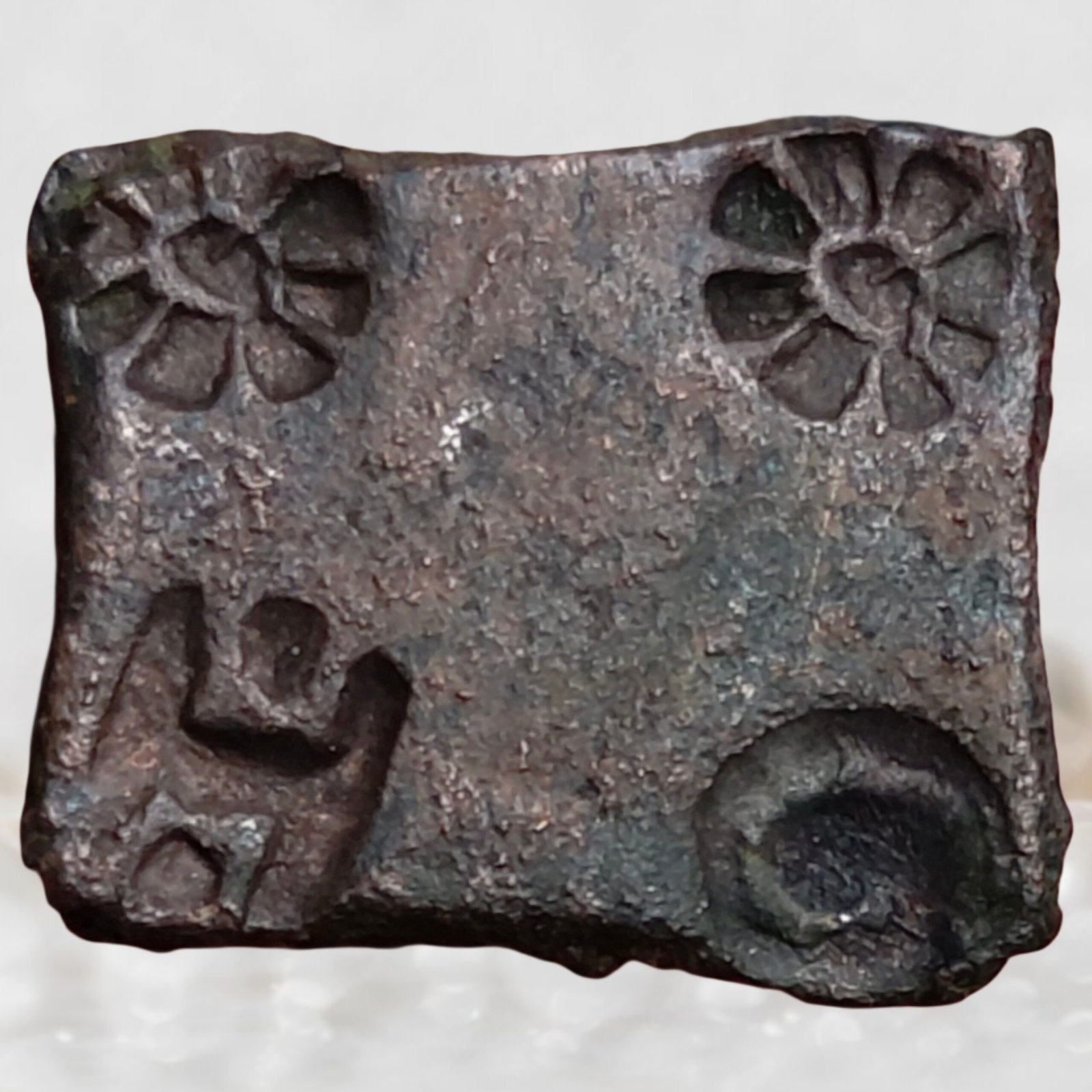 Mauryan Copper Uninscribed Punchmark Ancient Central India Ujjain & Vidisha Region 322 BCE -185 BCE Copper Coin (5)