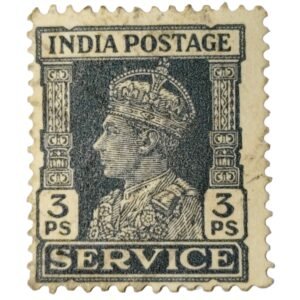 This Vintage British India 3 Pice King George VI Postage Stamp