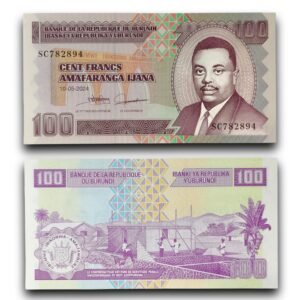 Burundi 100 Francs Banknote Paper Currency Vintage Collectible World Banknote
