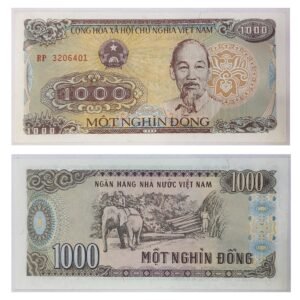 Vietnam 1000 Đồng Banknote Vintage Collectible Paper Currency