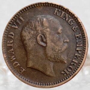 ½ Pice King Edward VII British India 1910 AD Copper Coin