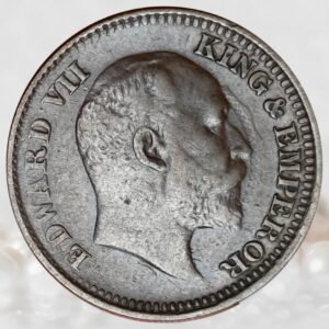 ½ Pice King Edward VII British India 1910 AD Copper Coin