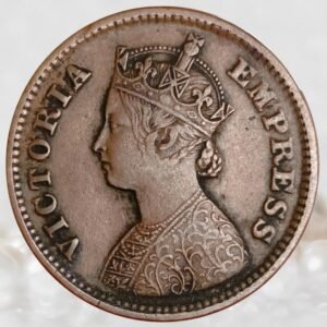 ½ Pice Queen Victoria British India 1897 AD Historical Copper Coin