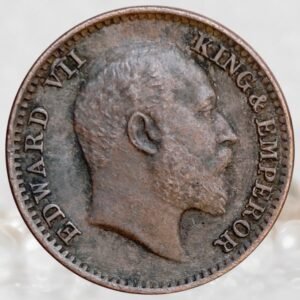 1/12 Anna King Edward VII British India 1906 AD Bronze Coin