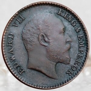 1/12 Anna King Edward VII British India 1906 AD Bronze Coin