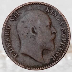 1/12 Anna King Edward VII British India 1909 AD Bronze Coin