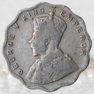 1 Anna King George V British India 1925 AD Copper-Nickel Historical Coin