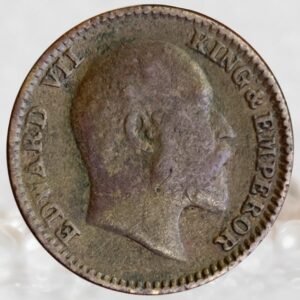 1/12 Anna King Edward VII British India 1909 AD Bronze Coin