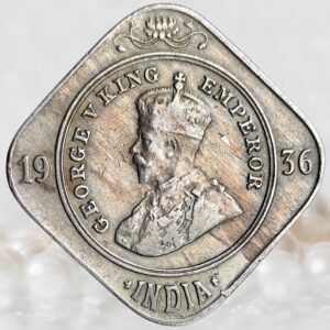 2 Annas King George V British India Copper-Nickel Coin