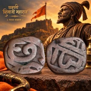 Chhatrapati Shivaji Maharaj Maratha Empire Rare Square Type Shape Copper Shivrai 1 Paisa Coin