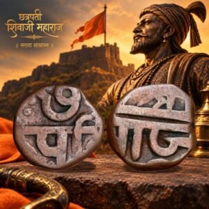 Chhatrapati Shivaji Maharaj Maratha Empire Copper Shivrai 1 Paisa Coin