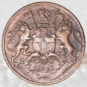 East India Company ¼ Anna Copper Coin 1835 AD