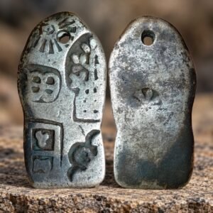 Magadha Janapada - Mauryan Empire Silver Karshapana, Paduka Shape Rare Ancient Silver Punch-Marked Coin