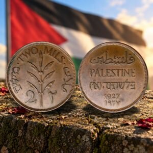 British Palestine 1927 Bronze Two Mils Collectible Historical Coin