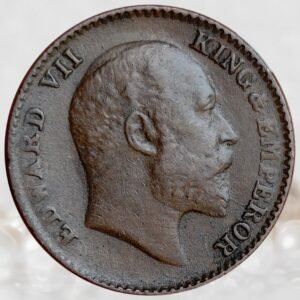 1/12 Anna King Edward VII British India 1910 AD Bronze Coin