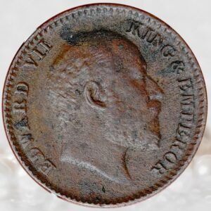 1/12 Anna King Edward VII British India 1907 AD Bronze Coin