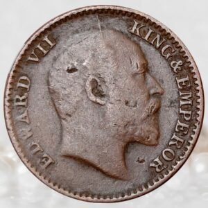 1/12 Anna King Edward VII British India 1906 AD Bronze Coin