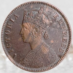 Queen Victoria ¼ Anna British India 1894 Copper Coin Extremely Fine Condition