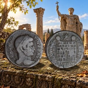 Roman Empire Constantine the Great - Bronze Nummus Treveri Mint Rare Coin