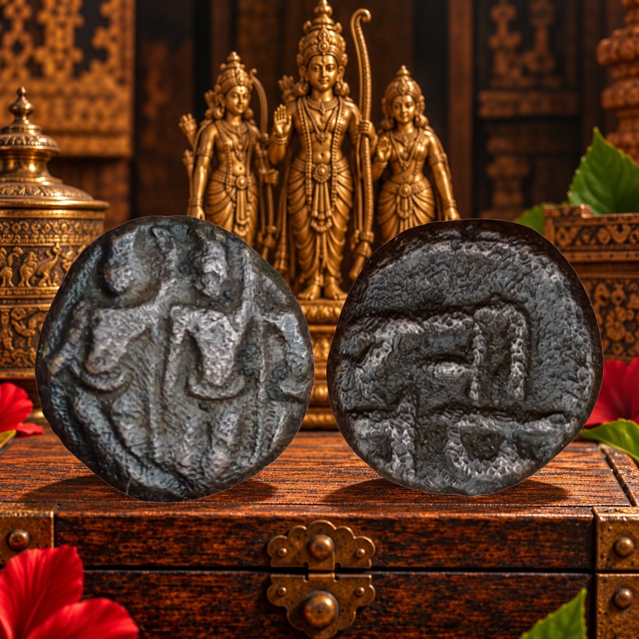 Thanjavur Nayaks Rama Lakshmana Sita Standing Figures Raghunatha Nayak