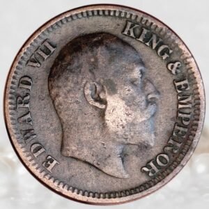 ½ Pice King Edward VII British India 1910 AD Copper Coin