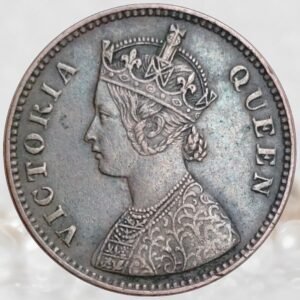 ½ Pice Queen Victoria British India 1862 AD Historical Copper Coin